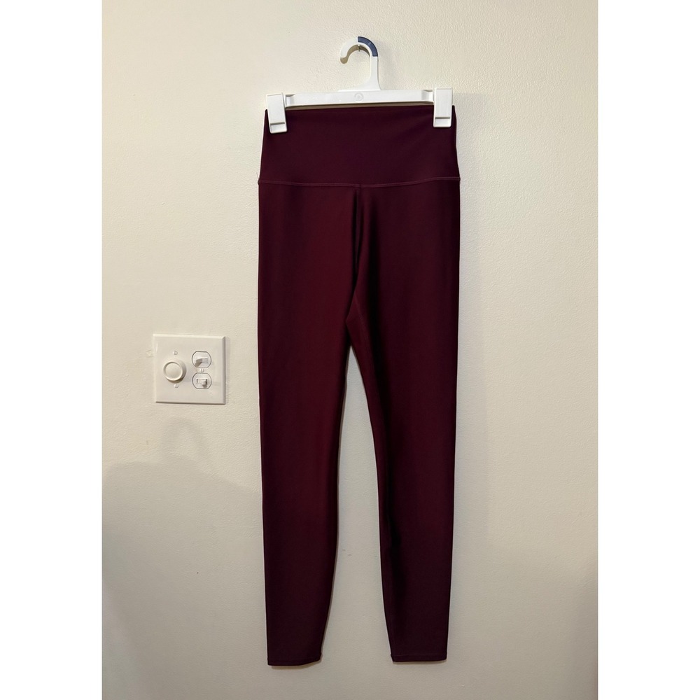 Alo High Waist Airlift Legging 7/8 Size M Burgundy